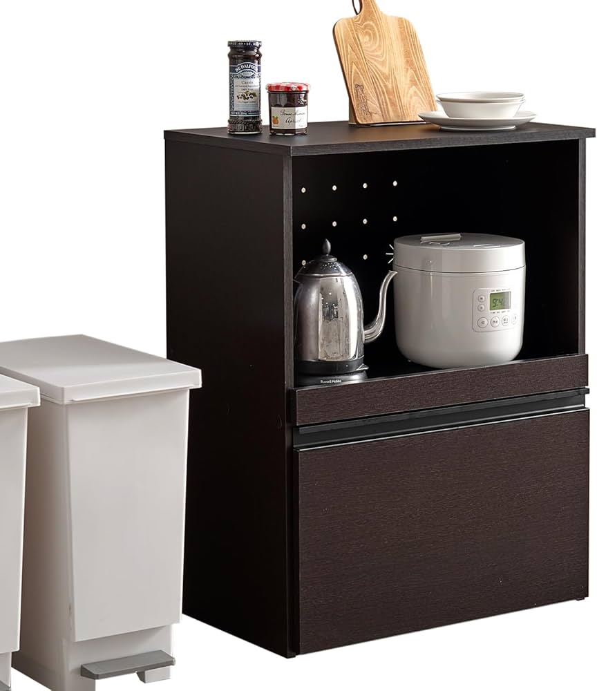萩原 レンジボード 幅60 食器棚 完成品 Amazon｜萩原 レンジボード 幅60 食器棚 キッチンラック レンジ